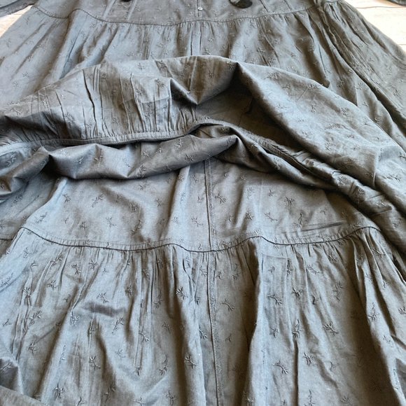 🟡SOLD🟡Old Navy Tie Neck All Day Maxi Swing Dress with Pockets 4X NWT - Picture 8 of 9